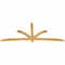 Ekena Millwork Davenport Rough Sawn Timber Gable Bracket, Western Red Cedar, 108"W x 45"H x 2"D x 4"F, 10/12 Pitch GBW108X45X0204DAV00RWR - alternate 3
